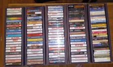 123 Music Cassette Tape Lot - Albums, Singles  Blanks - Read Details