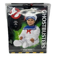 Ghostbusters Baby Costume Stay Puft Marshmallow Man 2 Piece Size 3-6 Months