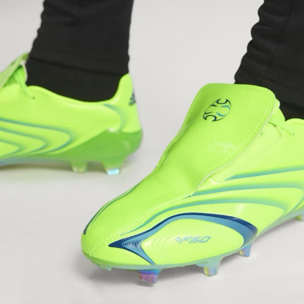 adidas F50 Elite Tunit FG Lucid Lemon Royal Blue IH8942 Men's
