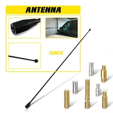 15" Black Stainless Antenna Mast Power Radio AM/FM for FORD F-150 2009-2023 New