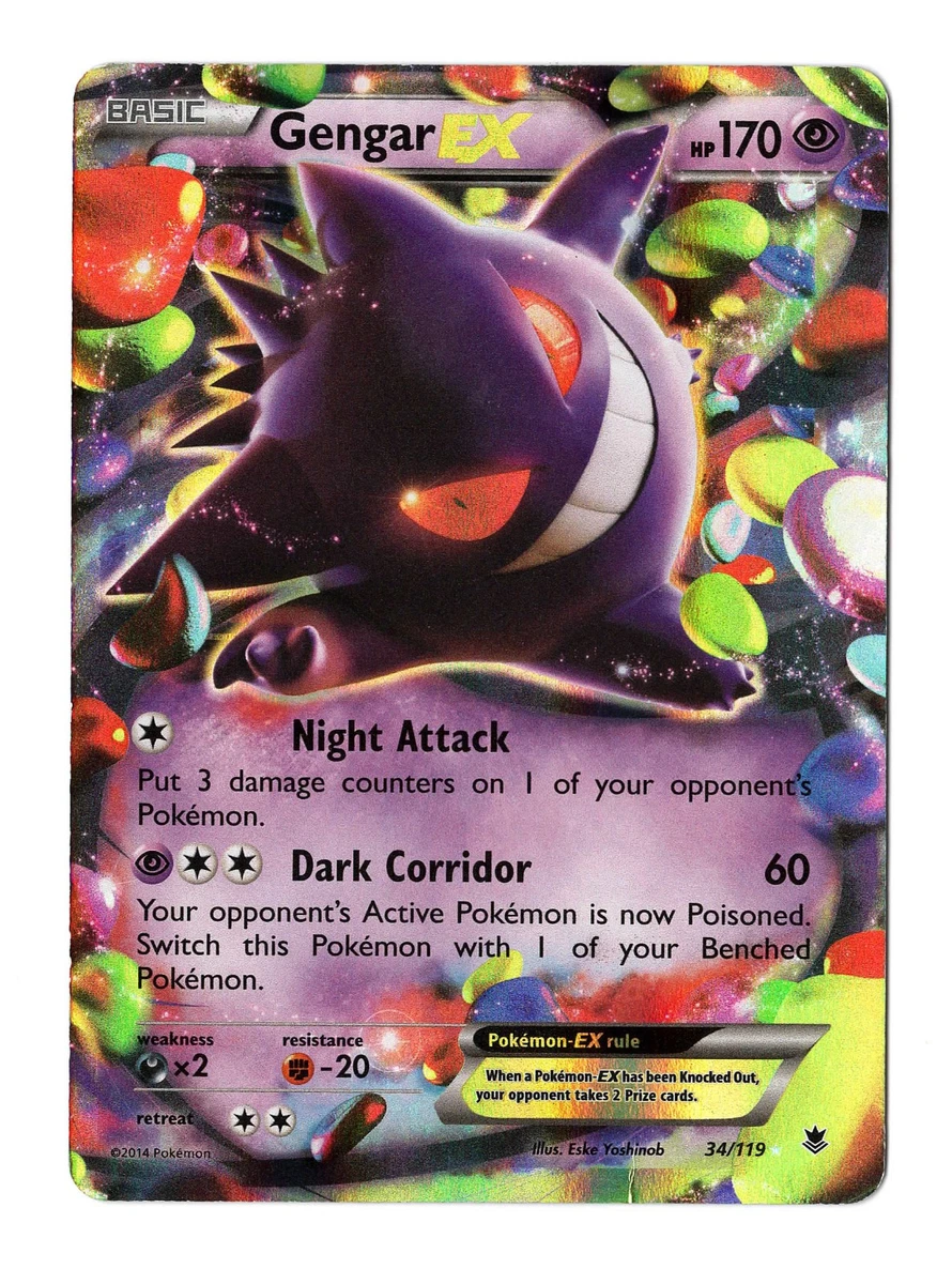 耿鬼神奇宝贝TCG 超罕见XY-Phantom Forces 个人收藏纸牌游戏卡| eBay