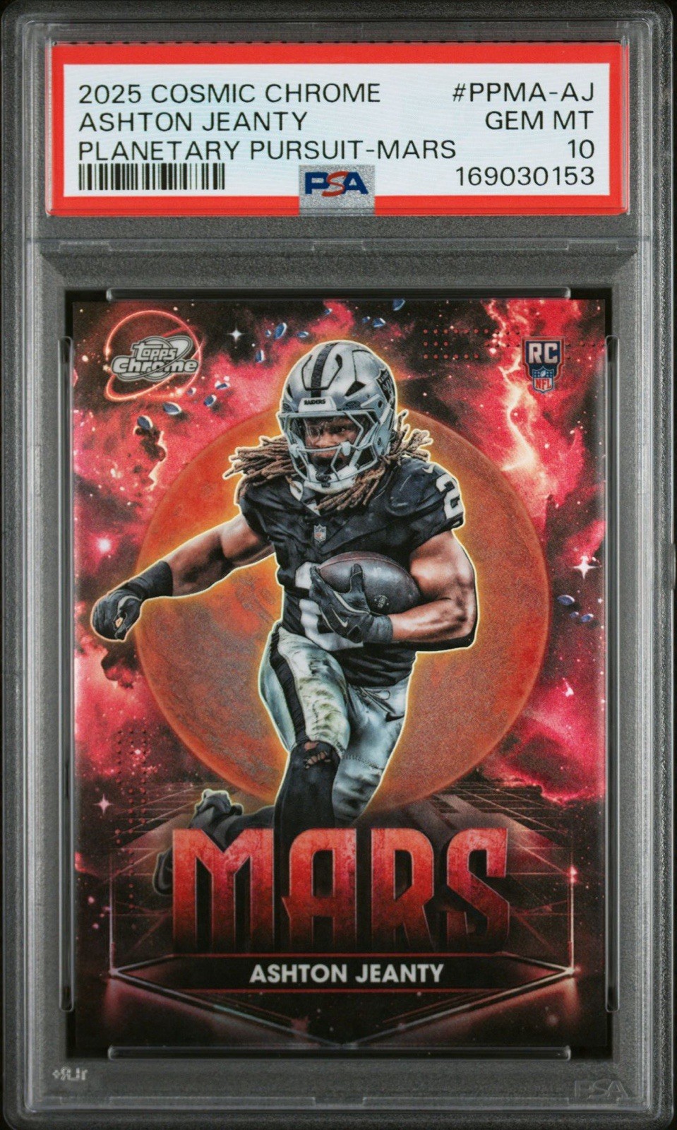 Ashton Jeanty Topps Cosmic Chrome Planetary Pursuit #PPMAAJ Mars