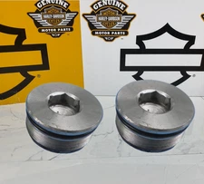 OEM 2014-2025 Harley Davidson Set of 2 Touring 49mm Front Fork Tube Top End Caps