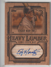 2025 Topps Series 2 Edgar Martinez Heavy Lumber Game-Used Bat Auto Mariners