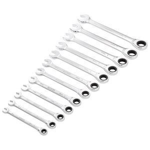 Draper Hi-Torq 12 Piece Ratchet Combination Spanner Set - Image 4