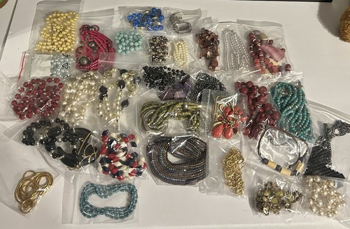 Lot Of Vintage Craft Jewelry Individually Wrapped Assortment