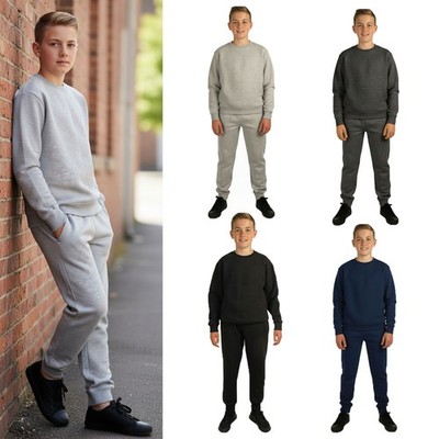 Jungen Trainingsanzug Set Kinder Jogginghose & Sweatshirt Gym Sport Loungewear 1-13 Jahre