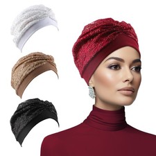Muslim Hijab Hair Loss Cap Head Wrap Women Turban Chemo Cancer Hat Beanie Indian