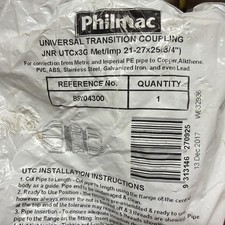philmac universal transition coupling 21-27x25mm X1