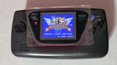 Sega Game Gear Console w/ IPS LCD Screen Upgrade & Glass Lens