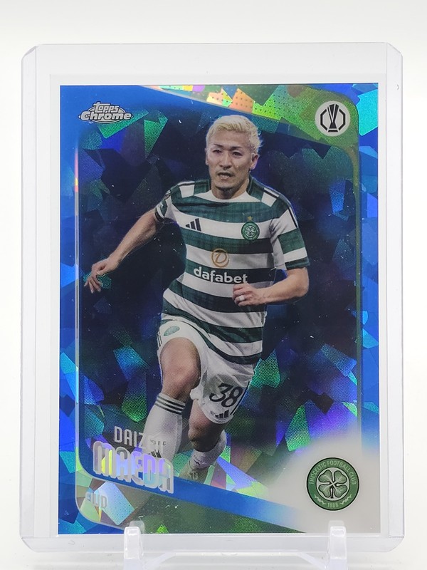 DAIZEN MAEDA 2025-26 TOPPS CHROME UEFA EUROPA SAPPHIRE #98 SOCCER CELTIC Q4060