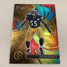 2019 Select DEVIN BUSH II #18 Rookie Phenomenon Tie-Dye Prizm /25 Steelers