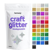 Hemway Eco Bio Friendly Glitter Biodegradable ULTRA FINE 1/128" Cosmetic Safe