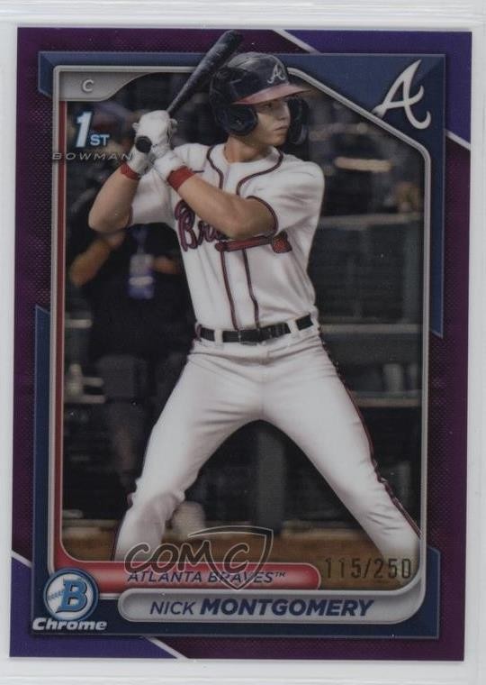 2024 Bowman Draft Chrome Purple Refractor /250 Nick Montgomery #BDC-129 1n9c
