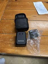 New Royce International Travel Adapter with Leather Case - Black
