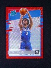 2020-21 Panini Donruss Optic Tyrese Maxey #171 RC Rated Rookie Red Wave