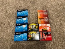 Sony Maxell JVC DVC MiniDV Tapes Lot of 10 NEW 60 Min LP
