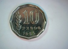 Argentina 1963 10 Pesos Argentina 10 Pesos (gaucho on horseback) Coin