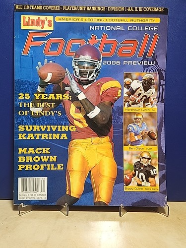 2006 Lindy's College Football Preview Pac 10 edition USC DWAYNE JARRETT ND Quinn