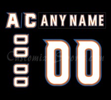San Diego Gulls Customized Number Kit For 2015-2018 Away Uniform
