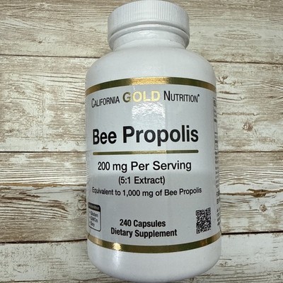 California Gold Nutrition Bee Propolis 200mg 240 Capsules Immune Support