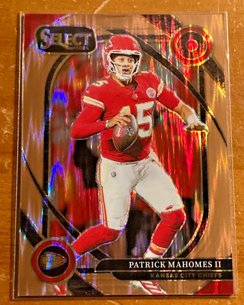 2024 Panini Select Patrick Mahomes II Copper Prizm Shock /299 #223 Chiefs