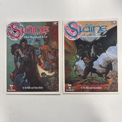 Slaine: The Horned God Volumes 1 & 2 1989 by Pat Mills & Simon Bisley Fleetway