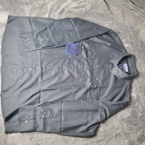 Dixxon Flannel Co. "The Kraken" Men’s 5XL Solid Grey Button Shirt - Picture 2 of 9