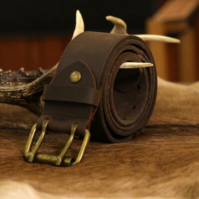#ad Leather Tools Holster Carry Work Belt 2quot; Double Roller Buckle Rig Belt Xmas Gift $22.32