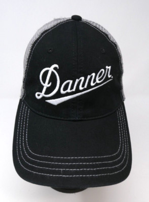 Danner Hat Cap Snap Back Mesh Trucker Richardson Black Gray Embroidered