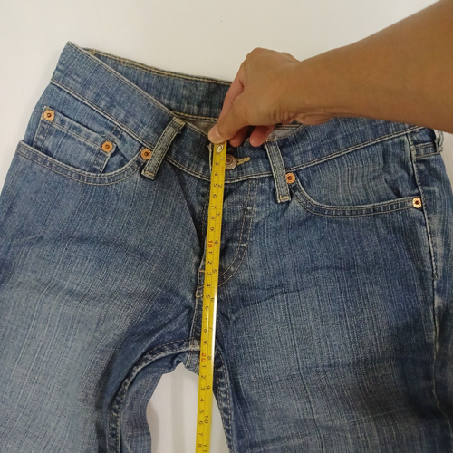Jeans Levi's 599 Womens Vintage Danim Size 26" Y2K Blue Hip Hugger Fashion - Picture 14 of 22