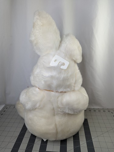 Peluche coniglio bianco pastello raso orecchie zampe 19 pollici Tb Trading Co peluche - Foto 7 di 13