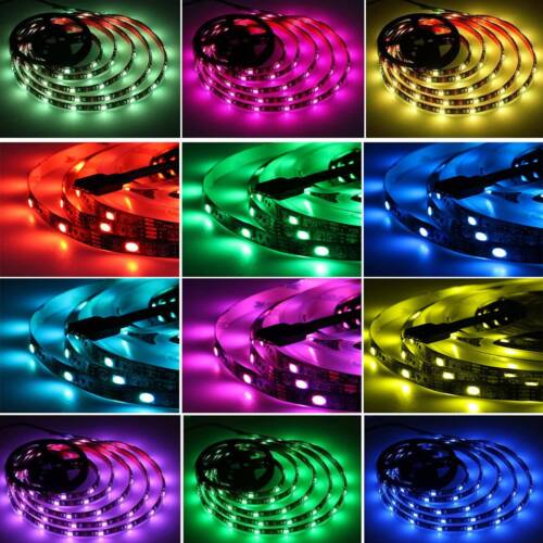 RGB LED Stripe 5050 SMD Leiste Streifen Band Licht Leuchte Lichterkette 1m-10m - Bild 2 von 13