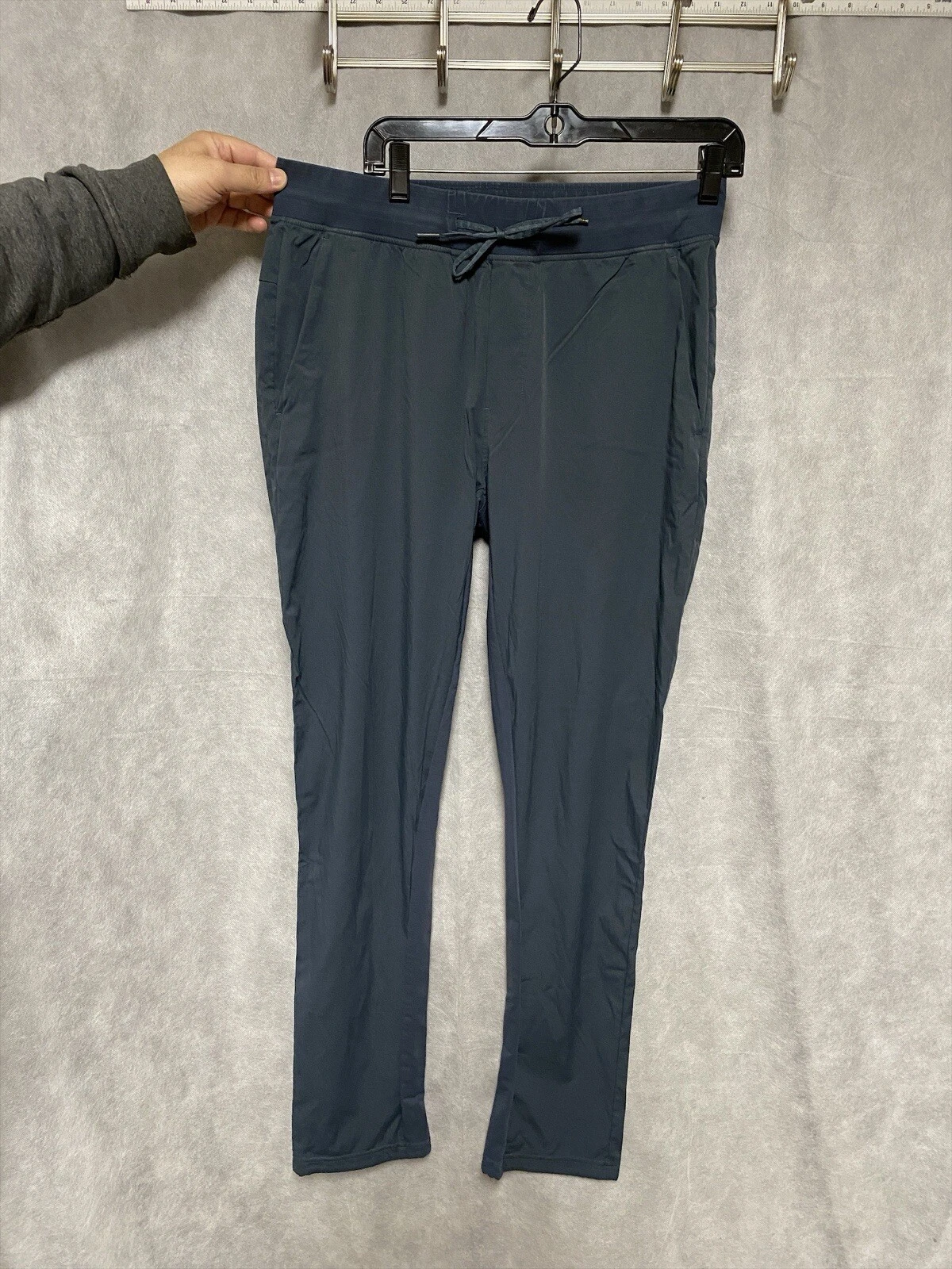 Lululemon Joggers Men's M Blue Softshell Drawstring Pull On Elastic Waist 32X33