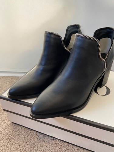 SENSO BNWB Huntley I Ankle Boots EU 37 AU 6.5 Black Ebony RRP $295 New with Box - Picture 2 of 13