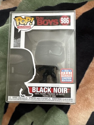 Funko Pop! The Boys - Black Noir #986 w/Protector SDCC 2021 Shared Summer Con Ex