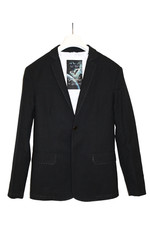 Armani Jeans Golden Blue Couture 30 Anniversario one button lined tuxedo jacket