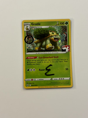 1X SWIRL Grotle 007/172 Cosmos Star Holo Pokemon Prize Pack FAST SHIP NM E