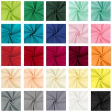 100% Baumwoll Dekostoff Unifarben 150 cm Breite Meterware Fahnentuch Einfarbig