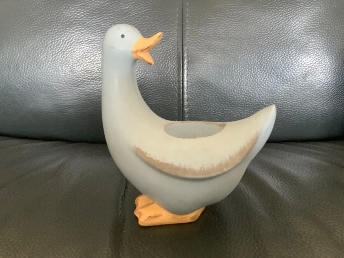 Partylite Tea light Candle Holder Ceramic Blue Duck Retired P9178