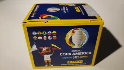 PANINI COPA AMERICA 2021 - Factory Sealed 50 Pack Sticker Box-250 Stickers