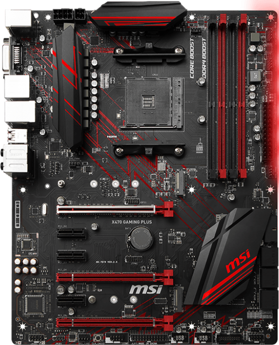 100% Test FOR MSI X470 GAMING PLUS Motherboard AMD X470/Socket AM4