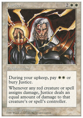 Magic the Gathering MTG Justice (41) Fifth Edition   LP