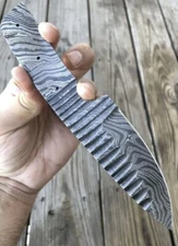 Handmade Damascus Steel Blank Blade - High-Quality Steel Custom Knife Making X9