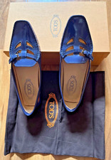 Tod's Gommini Bilbao Buck Purple Leather Patent Loafer women sz 37