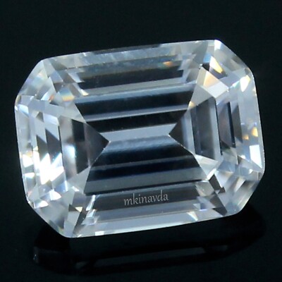 Natural Certified 3x2.5 MM Emerald DE Color VVS1 Excellent Cut White Diamond