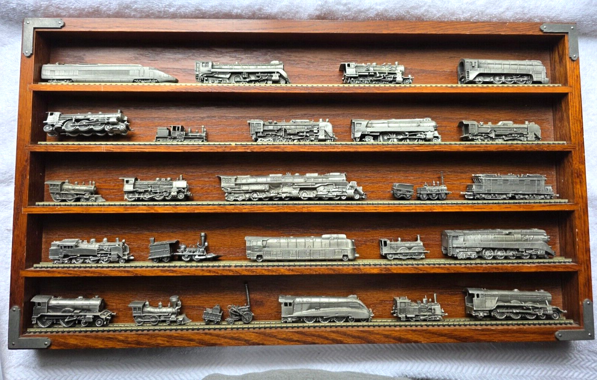 Franklin Mint Pewter Train Set WORLD'S GREATEST LOCOMOTIVES With