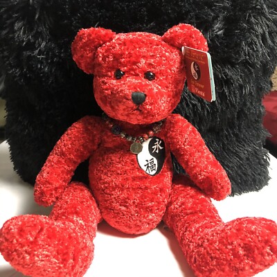 red bear stuffed animal