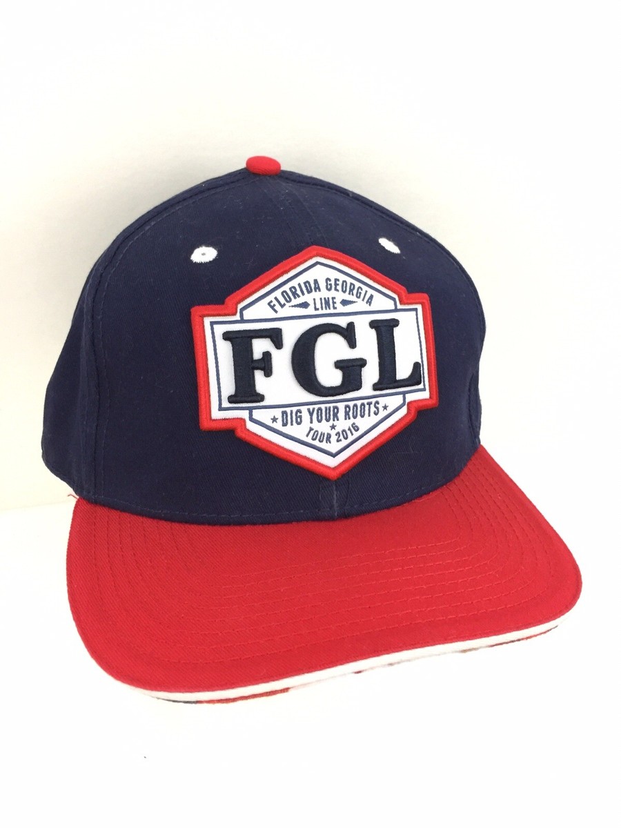 Florida Georgia Line Tour Hat FGL Concert USA Flag Snapback