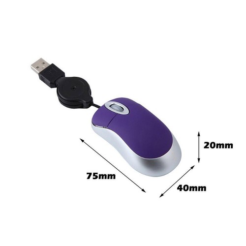 Mini wired mouse Small office children's mouse W2F0 - Afbeelding 12 van 17